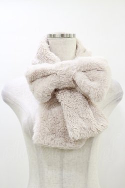 画像1: Honey Cinnamon / リボンマフラー  ピンク H-26-01-03-012-LO-ZA-NS-ZH