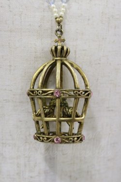 画像1: Angelic Pretty / 小鳥たちのシンフォニアネックレス  ゴールド H-26-01-03-013-AP-AC-NS-ZH