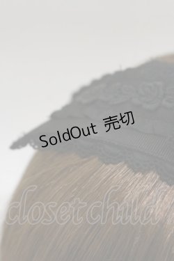 画像2: ALICE and the PIRATES /  ローズフリルグログランカチューシャ  ブラック H-26-01-03-015-PA-AC-NS-ZH