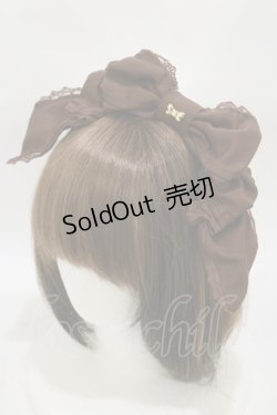 画像1: Angelic Pretty / ロゴリボンチャームカチューシャ  ブラウン H-26-01-03-016-AP-AC-NS-ZH