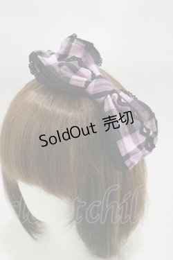 画像1: Angelic Pretty / マカロンタータンリボンカチューシャ  ブラック H-26-01-03-017-AP-AC-NS-ZH