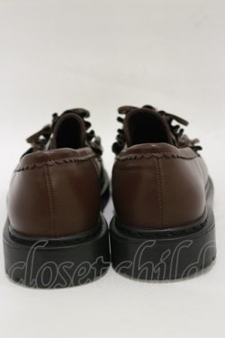 画像3: m petit by misako / AMリボンフリルローファー LL ブラウン H-26-01-03-019-LO-SH-NS-ZH