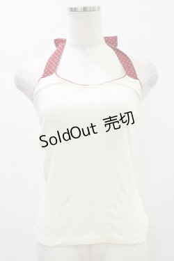 画像1: Fi.n.t / ホルターリボンキャミソール Free Ivory/Red H-26-01-03-021-CA-TO-NS-ZH