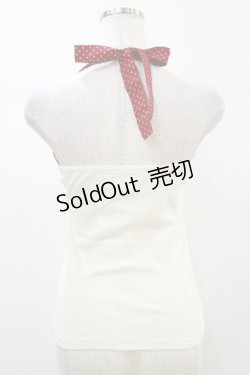 画像2: Fi.n.t / ホルターリボンキャミソール Free Ivory/Red H-26-01-03-021-CA-TO-NS-ZH