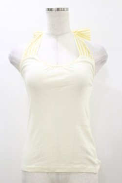 画像1: Fi.n.t / ホルターリボンキャミソール Free Ivory/Yellow H-26-01-03-022-CA-TO-NS-ZH