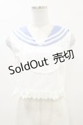 Swankiss / セーラーブラウス Free オフ H-26-01-03-023-CA-BL-NS-ZH