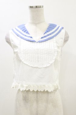画像1: Swankiss / セーラーブラウス Free オフ H-26-01-03-023-CA-BL-NS-ZH