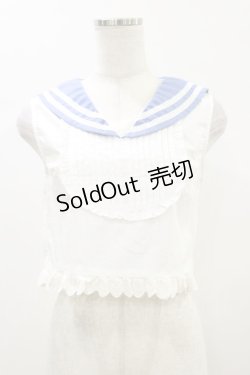 画像1: Swankiss / セーラーブラウス Free オフ H-26-01-03-023-CA-BL-NS-ZH