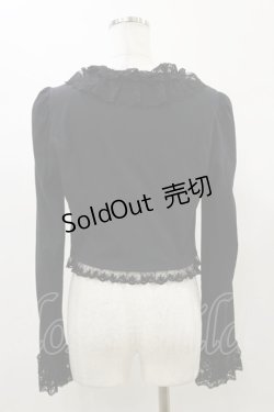 画像2: Innocent World / バラレースミルフィーユボレロ L ブラック H-26-01-03-027-IW-TO-NS-ZH