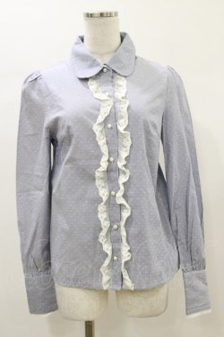 画像3: Blue rouge / ストライプブラウス Free ブルー H-26-01-03-035-CA-BL-NS-ZH