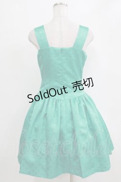 画像3: pays des fees  / ドットジャガードリボンワンピース 9号 ターコイズ H-26-01-04-023-PU-OP-KB-ZH