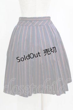 画像3: Jane Marple / レジメンタルストライプのトリプルタックスカート M ネイビー H-26-01-04-031-JM-SK-KB-ZH