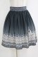 画像1: abilletage / グラデーションレーススカート  ミディアム丈ブラック H-26-01-04-033-GO-SK-KB-ZH (1)