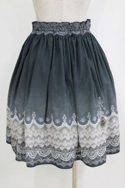 画像3: abilletage / グラデーションレーススカート  ミディアム丈ブラック H-26-01-04-033-GO-SK-KB-ZH