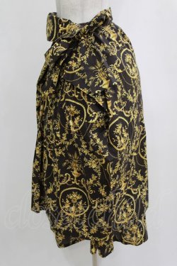 画像2: Jane Marple Dans Le Salon / Marie Antoinetteのwrapped skirt  黒 H-26-01-04-035-JM-SK-KB-ZH