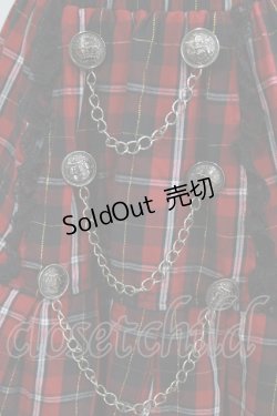 画像4: PUTUMAYO / チェックセーラースカート  レッド H-26-01-04-038-PT-SK-KB-ZH