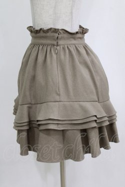 画像2: MILK / フレアーフリルスカート  ブラウン H-26-01-04-040-ML-SK-KB-ZH