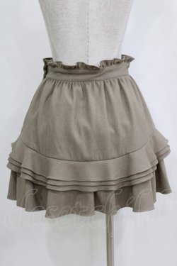 画像3: MILK / フレアーフリルスカート  ブラウン H-26-01-04-040-ML-SK-KB-ZH