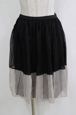 画像1: MARBLE / プリーツスカート M~L ブラック H-26-01-04-043-GO-SK-NS-ZH