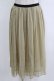 画像1: MARBLE / プリーツシフォンスカート  グリーン H-26-01-04-044-GO-SK-KB-ZH (1)