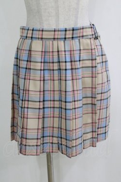 画像1: MILK / TEDDY CHECKミニスカート  クリーム H-26-01-04-045-ML-SK-KB-ZH