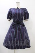 Victorian maiden / レジメンタルストライプインタックリボンドレス Free ネイビー H-26-01-04-1030-CL-OP-NS-ZH