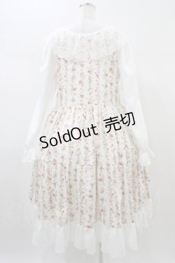 画像2: marcHenTica / フレアローズワンピース Free 生成り H-26-01-04-1035-LO-OP-NS-ZH