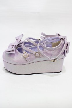 画像2: Angelic Pretty / Dreamy Twinkleシューズ L/約25cm ラベンダー H-26-01-04-1004-AP-SH-NS-ZH