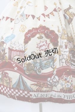 画像5: ALICE and the PIRATES / アリスのワンダーカーチェイス柄ワンピース Free 生成り H-26-01-04-1036-PA-OP-NS-ZH
