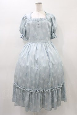 画像1: m petit by misako / AOKハナガラスクエアワンピース L サックス H-26-01-04-1042-LO-OP-NS-ZH