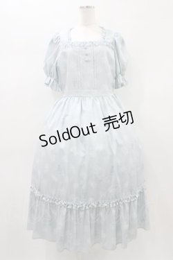 画像1: m petit by misako / AOKハナガラスクエアワンピース L サックス H-26-01-04-1042-LO-OP-NS-ZH