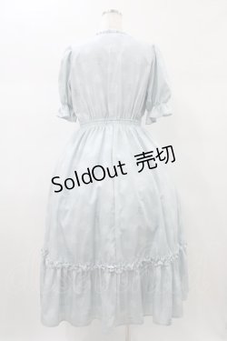 画像2: m petit by misako / AOKハナガラスクエアワンピース L サックス H-26-01-04-1042-LO-OP-NS-ZH