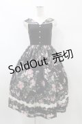 Miss Point（海外ロリータブランド） / Rose Garden 2WAYデザインネックジャンパースカート XS ブラック H-26-01-04-1044-EL-OP-NS-ZH