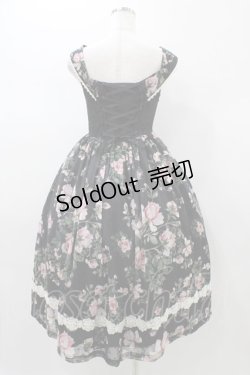 画像2: Miss Point（海外ロリータブランド） / Rose Garden 2WAYデザインネックジャンパースカート XS ブラック H-26-01-04-1044-EL-OP-NS-ZH