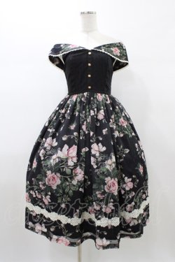 画像3: Miss Point（海外ロリータブランド） / Rose Garden 2WAYデザインネックジャンパースカート XS ブラック H-26-01-04-1044-EL-OP-NS-ZH