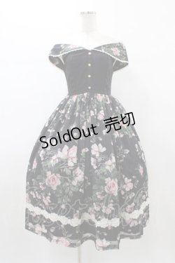 画像3: Miss Point（海外ロリータブランド） / Rose Garden 2WAYデザインネックジャンパースカート XS ブラック H-26-01-04-1044-EL-OP-NS-ZH