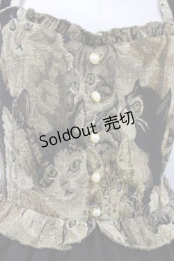 画像3: Amavel / ゴブラン切替ジャンパースカート Free ブラック H-26-01-04-1045-CA-OP-NS-ZH