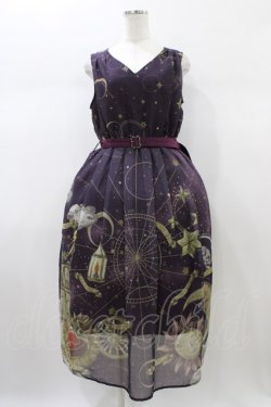 画像1: axes femme / タロットカードモチーフワンピース M パープル H-26-01-04-1046-AX-OP-NS-ZH