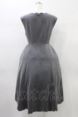 画像2: an another angelus / ローズカットワーク刺繍ジャンパースカート Free GRAY H-26-01-04-1049-CA-OP-NS-ZH