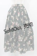 INGEBORG / アンティークローズpt.ランダムタックスカート Free グリーン H-26-01-04-1053-LO-SK-NS-ZH