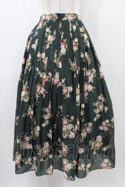 画像1: INGEBORG / アンティークローズpt.ランダムタックスカート Free グリーン H-26-01-04-1053-LO-SK-NS-ZH