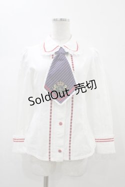 画像1: ALICE and the PIRATES / Holy Schoolブラウス Free オフ H-26-01-04-1059-PA-BL-NS-ZH