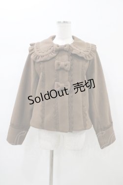 画像1: axes femme Kawaii / ショコラベアショートコート M ショコラ H-26-01-04-1062-AX-CO-NS-ZH