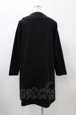 画像2: Fi.n.t / カットワーク衿コート Free ブラック H-26-01-04-1063-CA-CO-NS-ZH