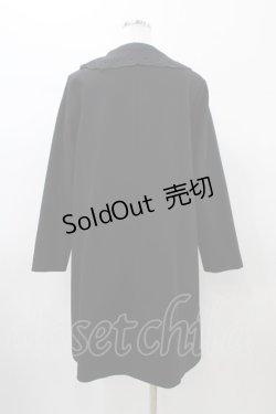 画像2: Fi.n.t / カットワーク衿コート Free ブラック H-26-01-04-1063-CA-CO-NS-ZH