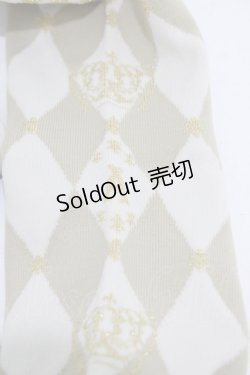 画像2: Angelic Pretty / クラウンロゴオーバーニー  アイボリー H-26-01-04-1015-AP-ZA-NS-ZH