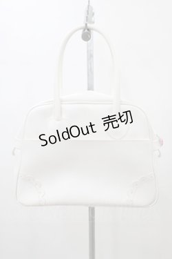 画像2: Angelic Pretty / 宝石リボンボストンバッグ  シロ H-26-01-04-1016-AP-BG-NS-ZH