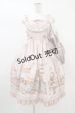 画像1: Sweety（海外ロリータブランド） / ジャンパースカートセット M ピンク H-26-01-04-1017-0-OP-NS-ZH