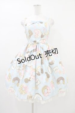 画像1: Angelic Pretty / Baked Sweets Parade Special ジャンパースカートSet Free サックス H-26-01-04-1018-AP-OP-NS-ZH