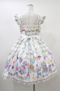 画像2: Angelic Pretty / Happy Garlandジャンパースカート Free シロ H-26-01-04-1019-AP-OP-NS-ZH